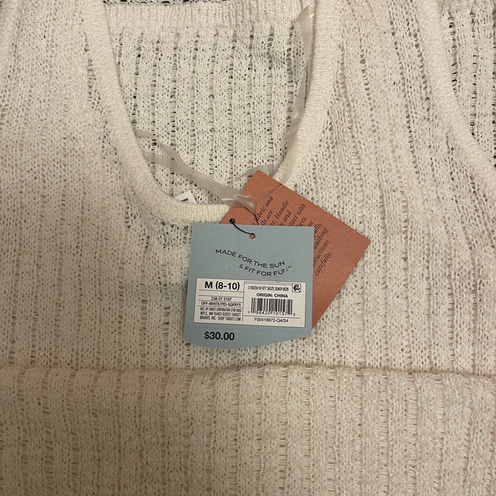 Shade & Shore White Knit Dress - Picture 7 of 9